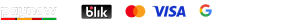 Formy płatności: Paynow, BLIK, Mastercard, Visa, Google Pay, Apple Pay