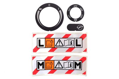 Label kit PC Control Panel & Dust Class, DE 1230