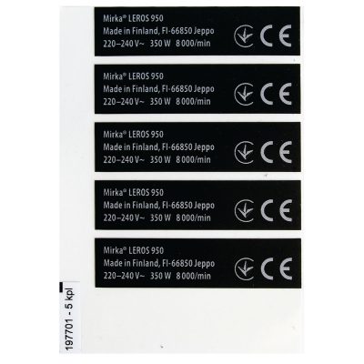 Type Label kit, LEROS, LEROS-S 220-240 EU
